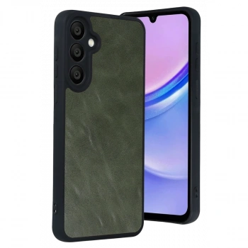 Samsung Galaxy A57 5g Aras Deri Kapak - Yeşil