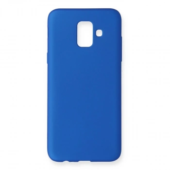 Samsung Galaxy A6 2018 Kılıf First Silikon - Mavi