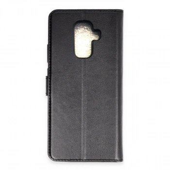 Samsung Galaxy A6 Plus 2018 Kılıf Trend S Plus Kapaklı Kılıf - Siyah