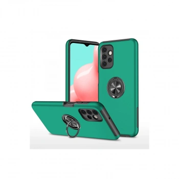 Samsung Galaxy A72 Kılıf Elit Yüzüklü Kapak - Yeşil