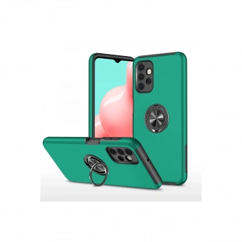 Samsung Galaxy A72 Kılıf Elit Yüzüklü Kapak - Yeşil