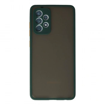 Samsung Galaxy A72 Kılıf Montreal Silikon Kapak - Koyu Yeşil