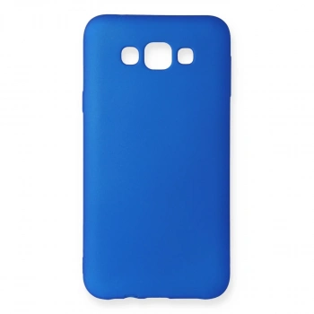 Samsung Galaxy E7 Kılıf First Silikon - Mavi