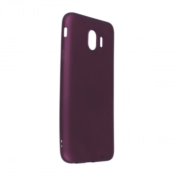 Samsung Galaxy J4 Kılıf First Silikon - Mürdüm