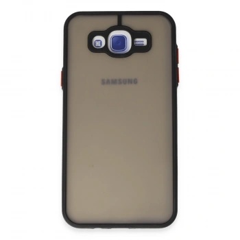 Samsung Galaxy J7 Kılıf Montreal Silikon Kapak - Siyah
