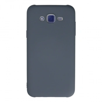 Samsung Galaxy J7 Kılıf Nano İçi Kadife Silikon - Gri