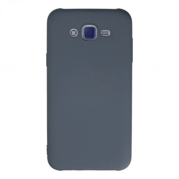 Samsung Galaxy J7 Kılıf Nano İçi Kadife Silikon - Gri