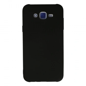 Samsung Galaxy J7 Kılıf Nano İçi Kadife Silikon - Siyah