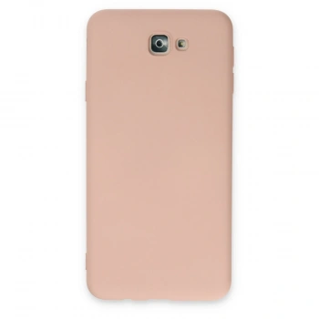 Samsung Galaxy J7 Prime Kılıf Nano İçi Kadife Silikon - Pudra