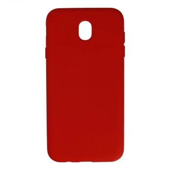 Samsung Galaxy J7 Pro / J730 Kılıf Nano İçi Kadife Silikon - Kırmızı