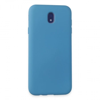 Samsung Galaxy J7 Pro / J730 Kılıf Nano İçi Kadife Silikon - Mavi
