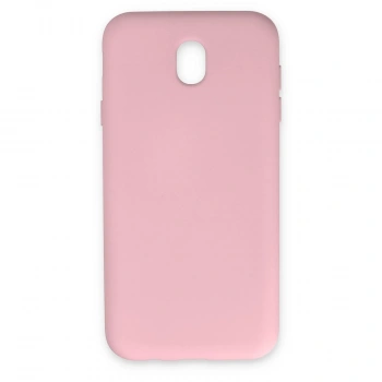 Samsung Galaxy J7 Pro / J730 Kılıf Nano İçi Kadife Silikon - Pudra