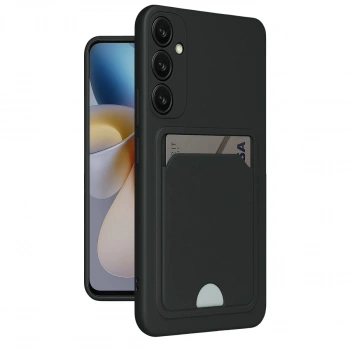 Samsung Galaxy M15 Kelvin Kartvizitli Silikon - Siyah