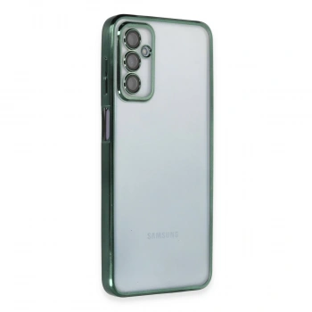 Samsung Galaxy M23 Kılıf Razer Lensli Silikon - Yeşil
