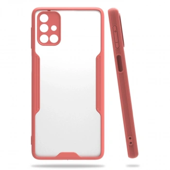Samsung Galaxy M31s Kılıf Platin Silikon - Pembe