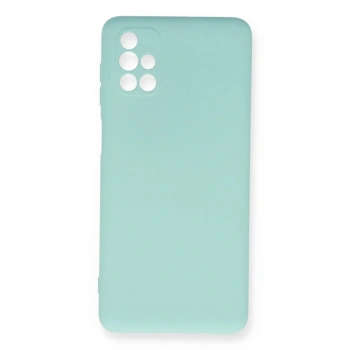 Samsung Galaxy M51 Kılıf Nano İçi Kadife Silikon - Turkuaz