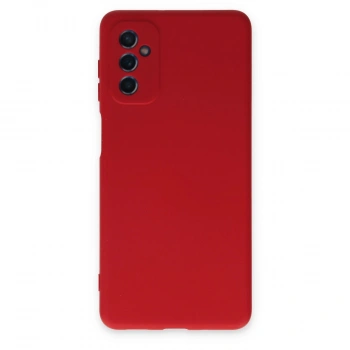 Samsung Galaxy M52 5g Kılıf Nano İçi Kadife Silikon - Kırmızı
