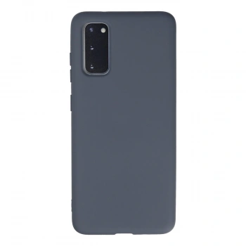 Samsung Galaxy S20 Kılıf Nano İçi Kadife Silikon - Gri