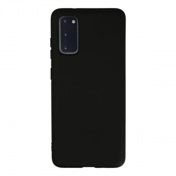 Samsung Galaxy S20 Kılıf Nano İçi Kadife Silikon - Siyah