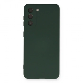 Samsung Galaxy S21 Kılıf Nano İçi Kadife Silikon - Koyu Yeşil