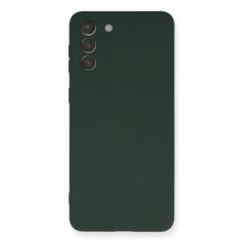 Samsung Galaxy S21 Plus Kılıf Nano İçi Kadife Silikon - Koyu Yeşil