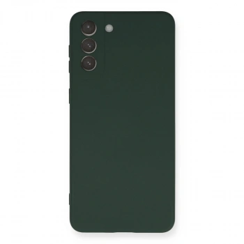 Samsung Galaxy S21 Plus Kılıf Nano İçi Kadife Silikon - Koyu Yeşil