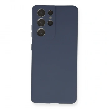 Samsung Galaxy S21 Ultra Kılıf Nano İçi Kadife Silikon - Gri