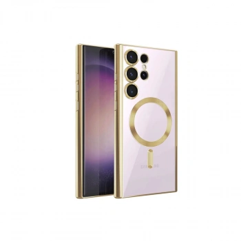 Samsung Galaxy S22 Ultra Kılıf Kross Magneticsafe Kapak - Gold