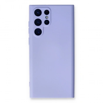 Samsung Galaxy S22 Ultra Kılıf Nano İçi Kadife Silikon - Lila