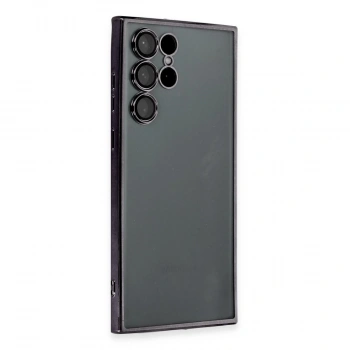 Samsung Galaxy S22 Ultra Kılıf Razer Lensli Silikon - Siyah