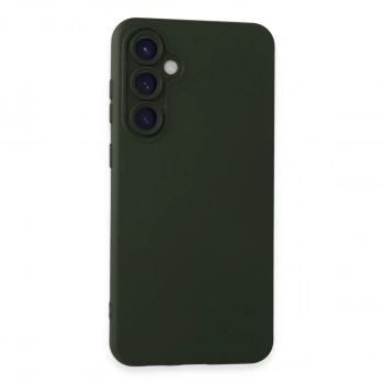 Samsung Galaxy S23 Fe Kılıf Nano İçi Kadife Silikon - Koyu Yeşil