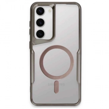 Samsung Galaxy S23 Kılıf Boyi Magsafe Silikon Kapak - Titan Gri