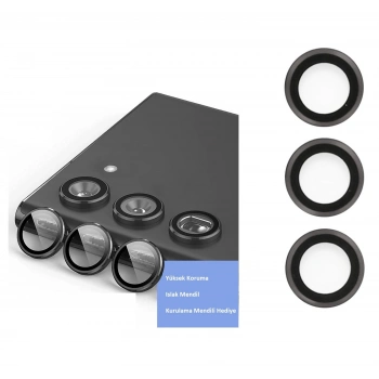 Samsung Galaxy S23 Plus Kamera Lens Koruyucu  Siyah (599)