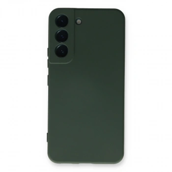 Samsung Galaxy S23 Plus Kılıf Nano İçi Kadife Silikon - Koyu Yeşil