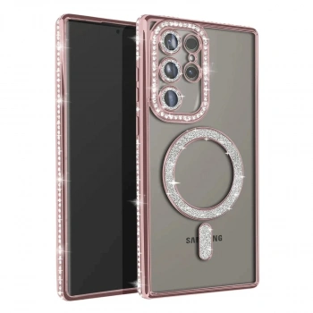 Samsung Galaxy S23 Ultra Joke Simli Magneticsafe Kılıf - Pembe