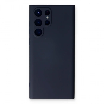 Samsung Galaxy S23 Ultra Kılıf Nano İçi Kadife Silikon - Lacivert