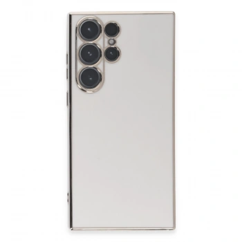 Samsung Galaxy S23 Ultra Kılıf Volet Silikon - Beyaz