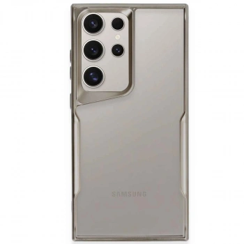 Samsung Galaxy S24 Ultra Kılıf Boyi Silikon Kapak - Titan Gri