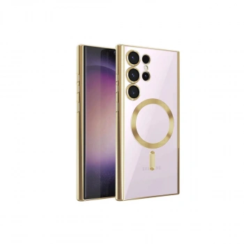 Samsung Galaxy S24 Ultra Kılıf Kross Magneticsafe Kapak - Gold