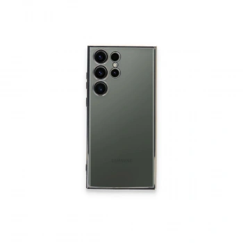 Samsung Galaxy S24 Ultra Kılıf Razer Lensli Silikon - Gümüş
