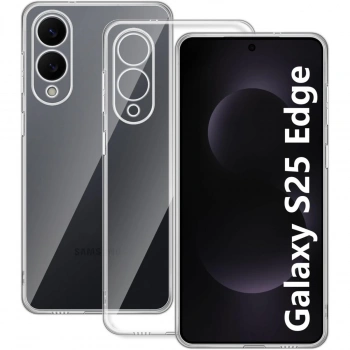 Samsung Galaxy S25 Edge Kılıf Lüx Şeffaf Silikon