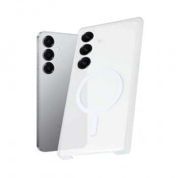 Samsung Galaxy S25 Kılıf Pc Zara Magsafe Şeffaf Kılıf - Şeffaf