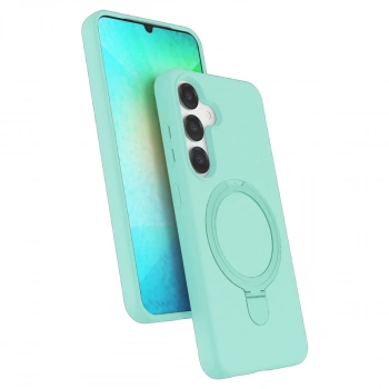 Samsung Galaxy S25 Regal Magsafe Standlı Kapak - Su Yeşili