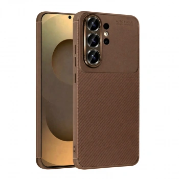 Samsung Galaxy S26 Ultra Auto Focus Karbon Kapak - Kahverengi