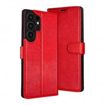 Samsung Galaxy S26 Ultra Trend S Plus Kapaklı Kılıf - Kırmızı