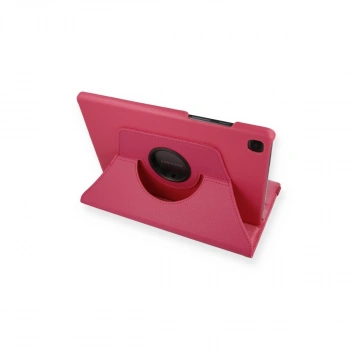 Samsung Galaxy T500 Tab A7 10.4 Kılıf 360 Tablet Deri Kılıf - Pembe
