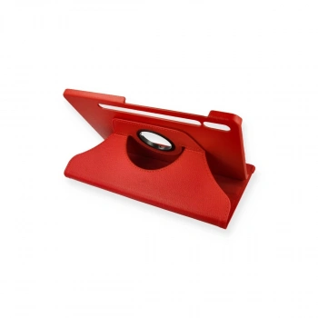 Samsung Galaxy T870 Tab S7 11 Kılıf 360 Tablet Deri Kılıf - Kırmızı