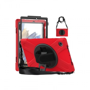 Samsung Galaxy X200 Tab A8 10.5 Kılıf Amazing Tablet Kapak - Kırmızı