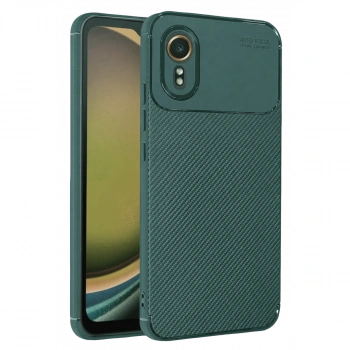 Samsung Galaxy Xcover 7 Kılıf Auto Focus Karbon Kapak - Yeşil