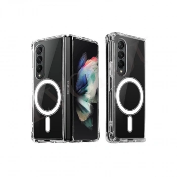 Samsung Galaxy Z Fold 4 Kılıf Magneticsafe Şeffaf Silikon - Şeffaf